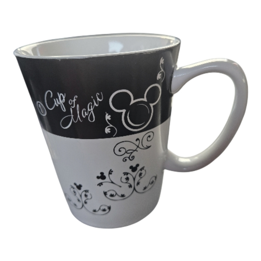 Disney Official Mickey Mouse Cup of Magic Ceramic Mug Black White